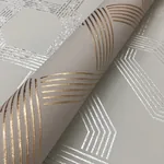 York Wallcoverings Viva Lounge Gold Metallic Wallpaper - SKU Y6221201