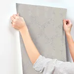 York Wallcoverings Viva Lounge Silver Metallic Wallpaper - SKU Y6221204