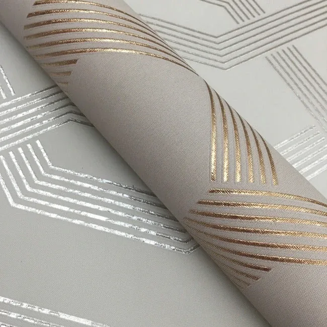 York Wallcoverings Viva Lounge Silver Metallic Wallpaper - SKU Y6221204