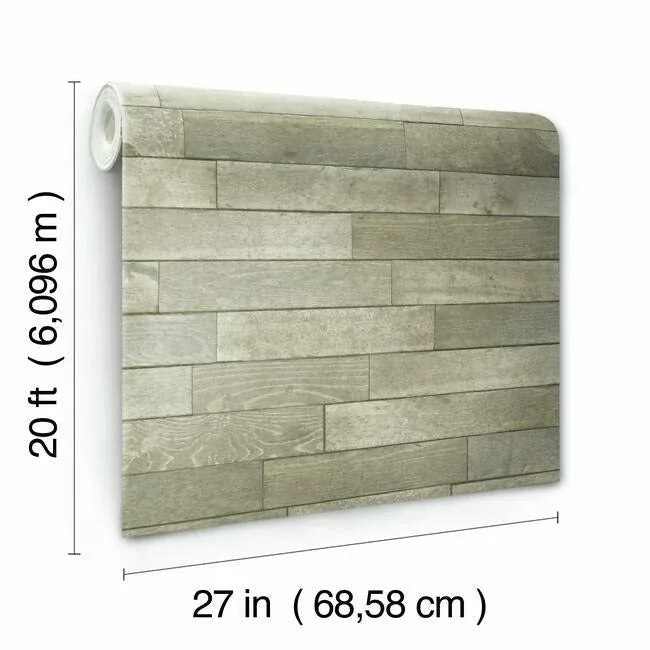 York Wallcoverings Warehouse Planks Brown Peel & Stick Wallpaper - SKU PSW1294RL