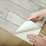 York Wallcoverings Warehouse Planks Grey Peel & Stick Wallpaper - SKU PSW1295RL