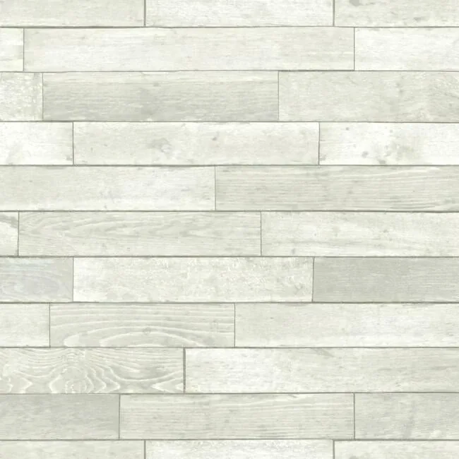 York Wallcoverings Warehouse Planks White Peel & Stick Wallpaper - SKU PSW1293RL