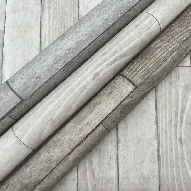 York Wallcoverings Warehouse Planks White Peel & Stick Wallpaper - SKU PSW1293RL