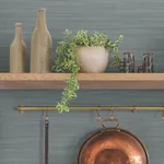 York Wallcoverings Washed Denim Linen Wallpaper - SKU OM3662