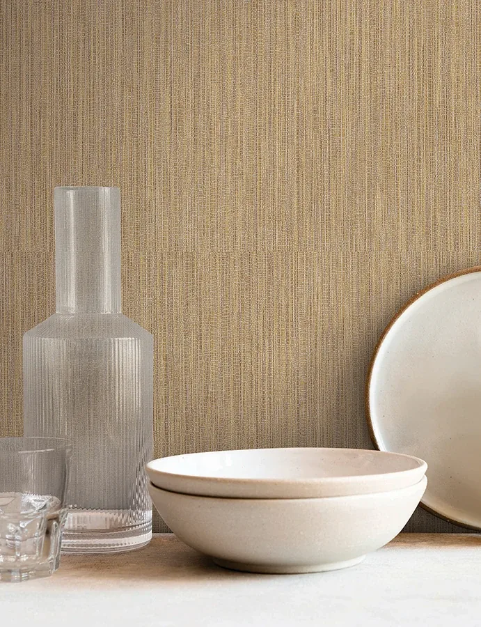 York Wallcoverings Washed Ramie Canyon Wallpaper - SKU SI25855