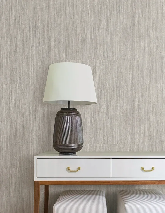 York Wallcoverings Washed Ramie Dove Grey Wallpaper | Wallpaper Twins York Wallcoverings Washed Ramie Dove Grey Wallpaper - SKU SI25853