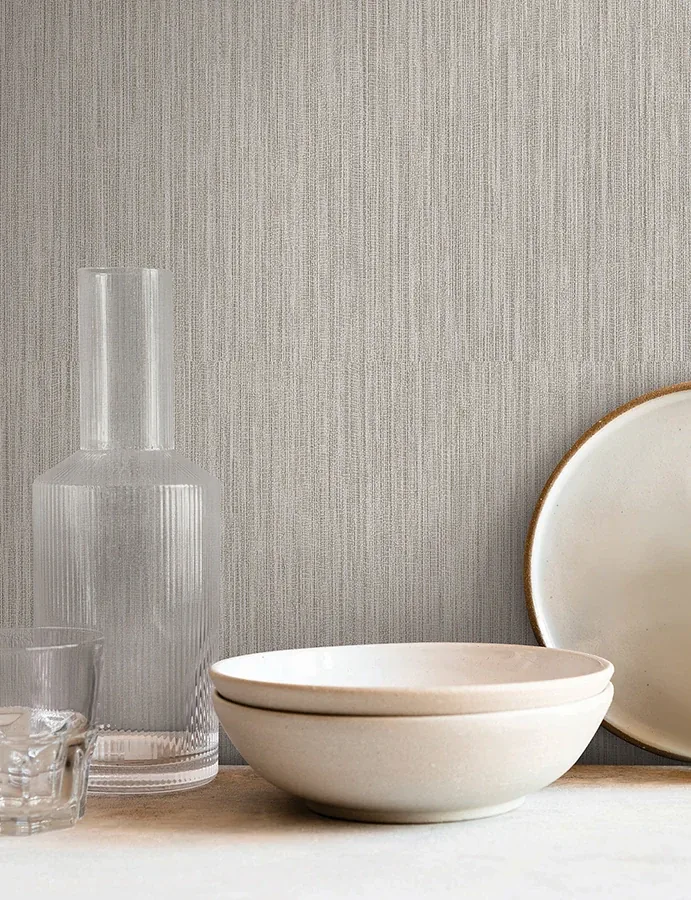 York Wallcoverings Washed Ramie Dove Grey Wallpaper | Wallpaper Twins York Wallcoverings Washed Ramie Dove Grey Wallpaper - SKU SI25853