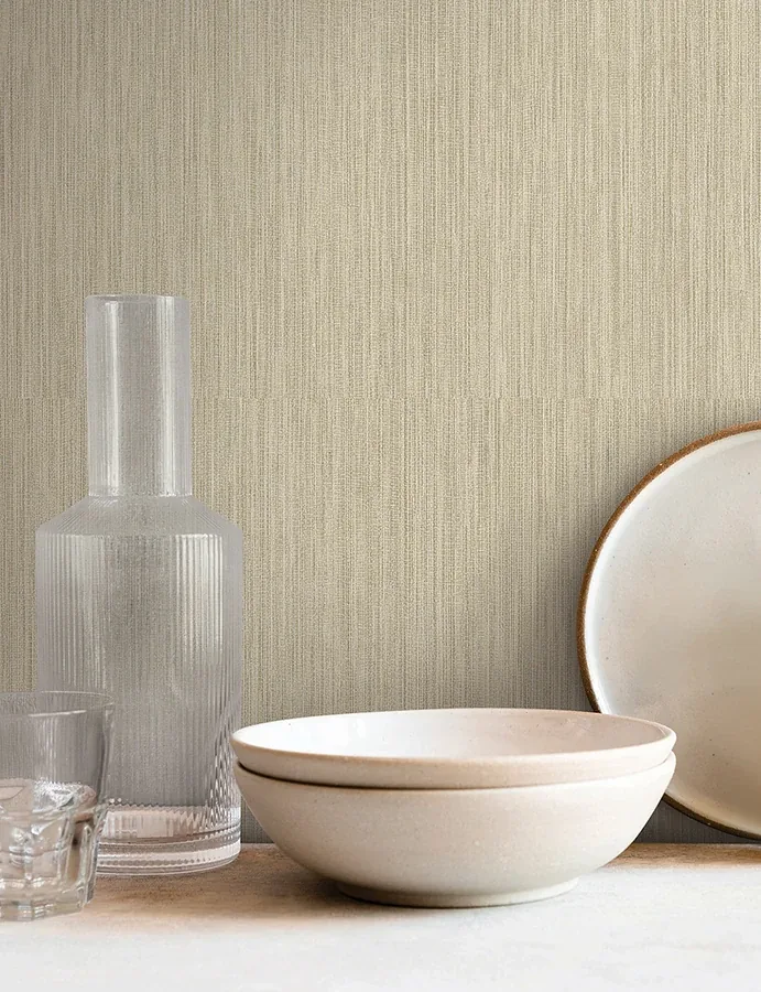 York Wallcoverings Washed Ramie Reed Wallpaper - SKU SI25852