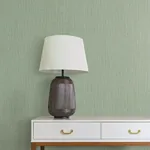 York Wallcoverings Washed Ramie Sea Glass Wallpaper - SKU SI25854
