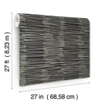 York Wallcoverings Water Reed Thatch Black & Gold Wallpaper | Wallpaper Twins York Wallcoverings Water Reed Thatch Black & Gold Wallpaper - SKU AG2095
