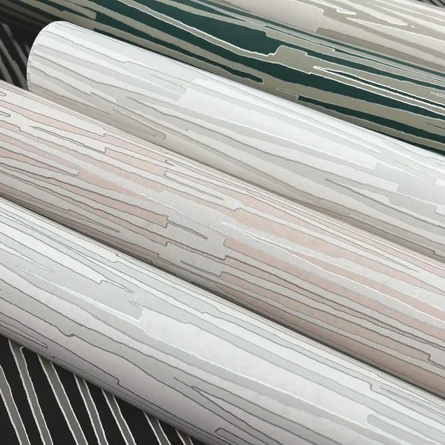 York Wallcoverings Water Reed Thatch Clay & Silver Wallpaper - SKU AG2091
