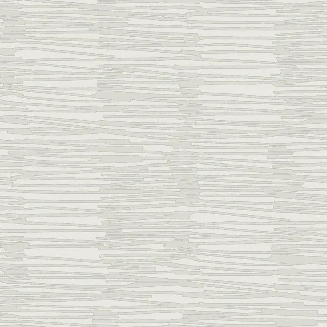 AG2092 | Water Reed Thatch Dove & Silver Wallpaper