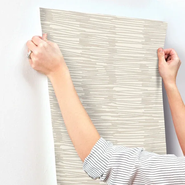 York Wallcoverings Water Reed Thatch Linen & Silver Wallpaper - SKU AG2093