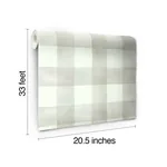 York Wallcoverings Watercolor Check Grey & White Wallpaper - SKU MH1518