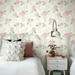York Wallcoverings Watercolor Roses Pink Wallpaper - SKU MK1125