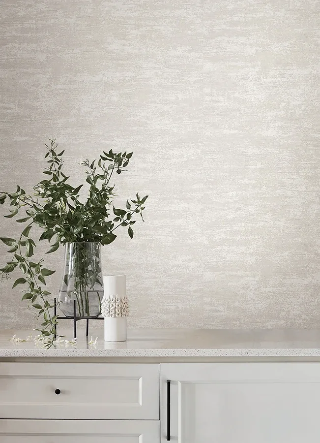 York Wallcoverings Weathered Stucco Pearl Wallpaper - SKU SI25755