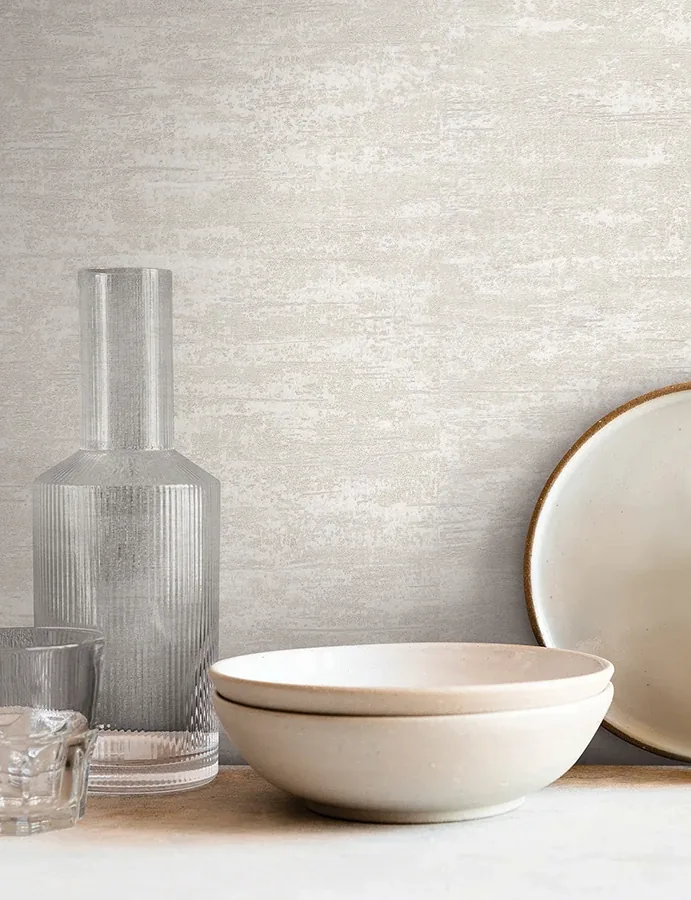 York Wallcoverings Weathered Stucco Pearl Wallpaper - SKU SI25755