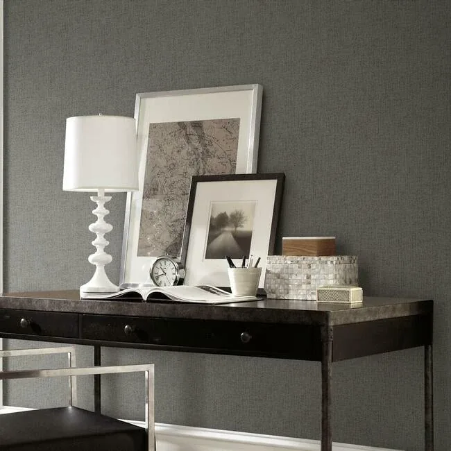 York Wallcoverings Well Suited Black Wallpaper - SKU TD1010N