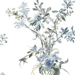 York Wallcoverings Wild Flowers Jade Peel & Stick Wallpaper - SKU PSW1367RL