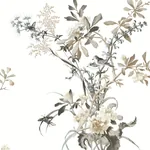 York Wallcoverings Wild Flowers Neutral Peel & Stick Wallpaper - SKU PSW1365RL