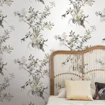 York Wallcoverings Wild Flowers Neutral Peel & Stick Wallpaper - SKU PSW1365RL