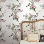 York Wallcoverings Wild Flowers Rose Peel & Stick Wallpaper - SKU PSW1366RL