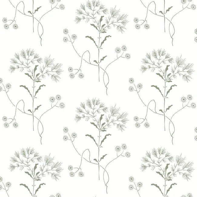 PSW1503RL | Wildflower Green Wallpaper