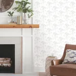 York Wallcoverings Wildflower Grey Wallpaper - SKU PSW1502RL