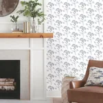 York Wallcoverings Wildflower Navy Wallpaper - SKU PSW1504RL