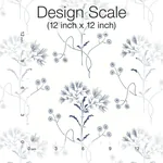 York Wallcoverings Wildflower Navy Wallpaper - SKU PSW1504RL