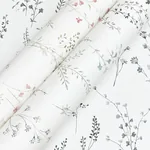 York Wallcoverings Wildflower Sprigs Black & White Peel & Stick Wallpaper - SKU PSW1522RL