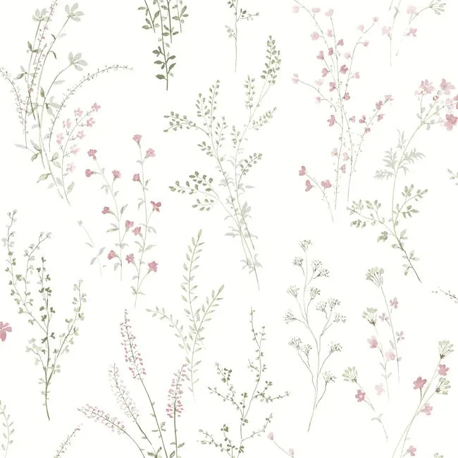 PSW1524RL | Wildflower Sprigs Multicolor Peel & Stick Wallpaper