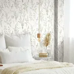 York Wallcoverings Wildflower Sprigs Pink & Green Wallpaper - SKU FH4028