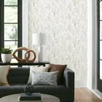 York Wallcoverings Wildflower Sprigs Pink & Green Wallpaper - SKU FH4028