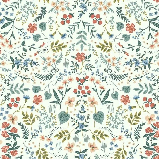 RI5157 | Wildwood Beige & Coral Wallpaper