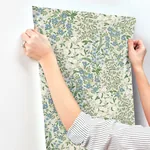York Wallcoverings Wildwood Garden Beige & Green Wallpaper - SKU RP7375
