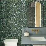 York Wallcoverings Wildwood Hunter Green Wallpaper - SKU RI5156