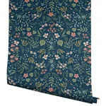 York Wallcoverings Wildwood Navy Peel & Stick Wallpaper - SKU PSW1622RL
