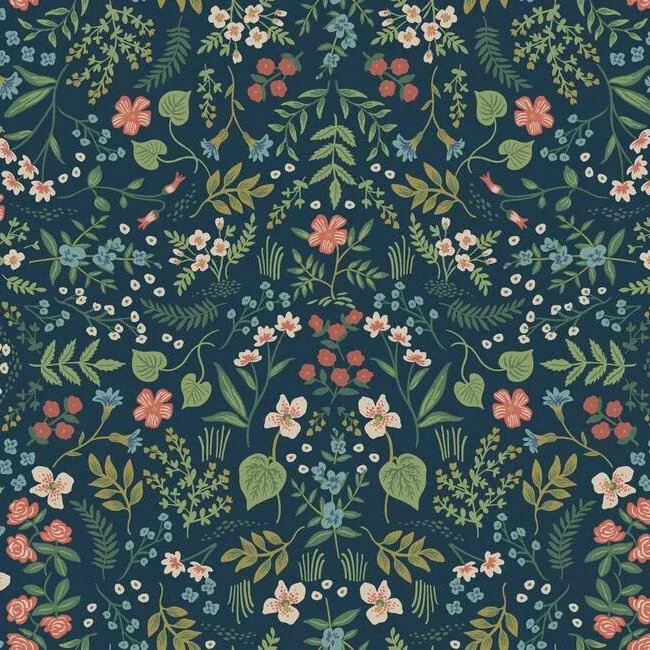 RI5154 | Wildwood Navy Wallpaper