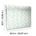 York Wallcoverings Willow Blue Wallpaper - SKU MK1138