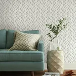 York Wallcoverings Willow Grey Wallpaper - SKU MK1137
