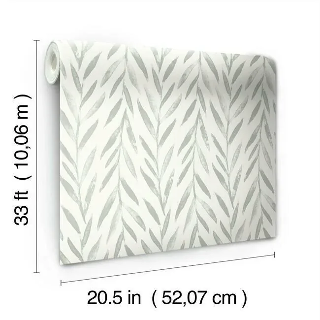 York Wallcoverings Willow Grey Wallpaper - SKU MK1137