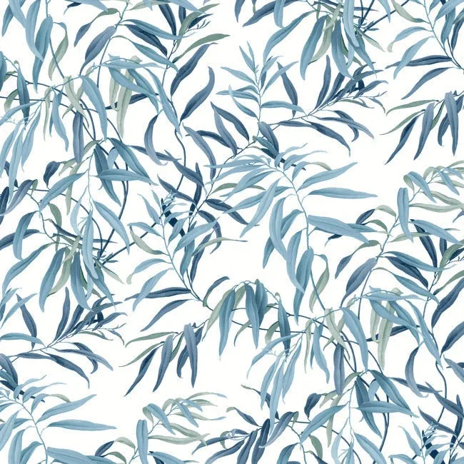 York Wallcoverings Willow Grove Sky Blue Wallpaper - SKU GO8242
