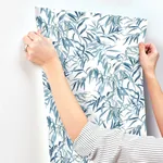 York Wallcoverings Willow Grove Sky Blue Wallpaper - SKU GO8242