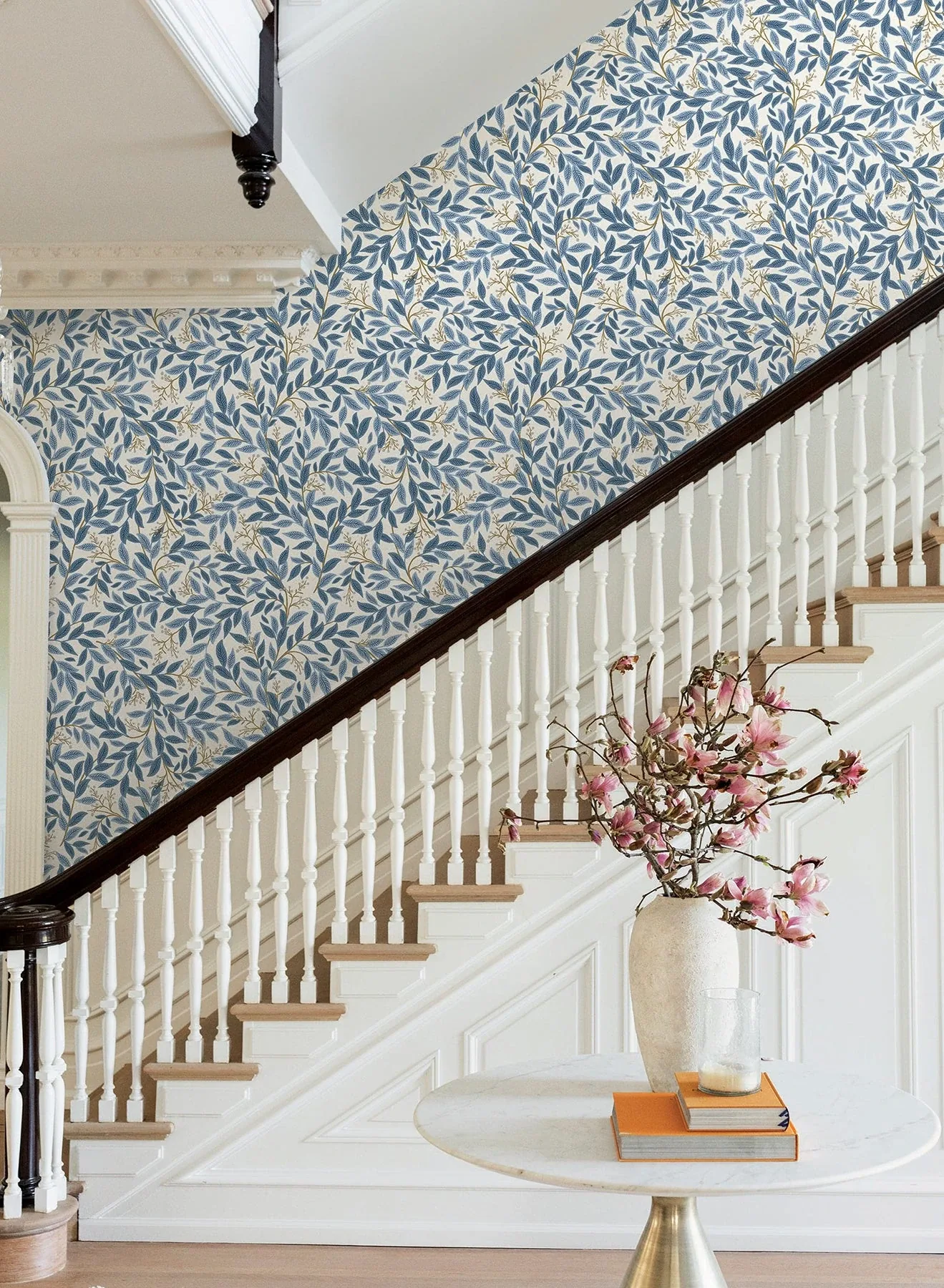 York Wallcoverings Willowberry Blue Wallpaper - SKU RF7461