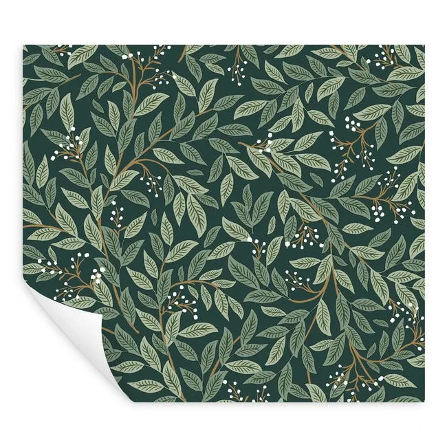 York Wallcoverings Willowberry Emerald Peel & Stick Wallpaper - SKU PSW1471RL
