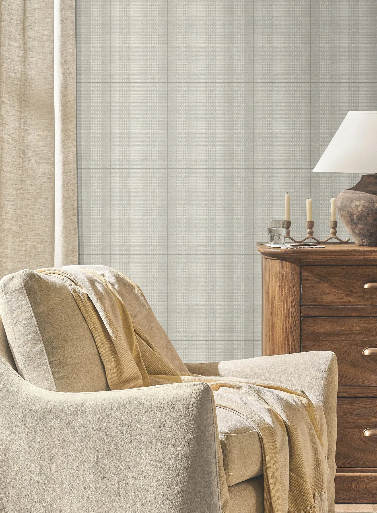 York Wallcoverings Windsor Ivory Wallpaper - SKU MF4782
