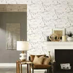 York Wallcoverings Winter Branches White Wallpaper | Wallpaper Twins York Wallcoverings Winter Branches White Wallpaper - SKU NR1524