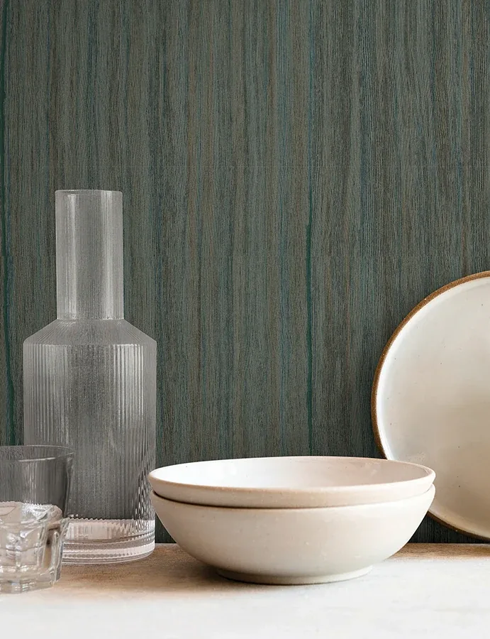 York Wallcoverings Wistman Stripe Teal Wallpaper | Wallpaper Twins York Wallcoverings Wistman Stripe Teal Wallpaper - SKU SI25715