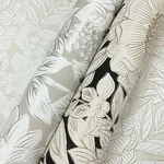 York Wallcoverings Wood Block Blooms Cream Wallpaper | Wallpaper Twins York Wallcoverings Wood Block Blooms Cream Wallpaper - SKU BW3921
